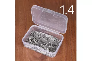 Штифты Ø1.4 мм для фортепиано и роялей — стальные, фаска, 50 г (~230 шт)