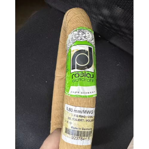 Струна 0.8 мм Roeslau для пианино и роялей, бухта 2 кг (отмотка от 5 кг)