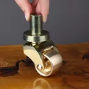 Латунные колесики (ролики) для рояля Ø44 мм — комплект 3 шт.