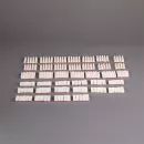 Демпфера для пианино/роялей — набор 182 шт. (красно-белый фетр)