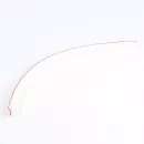 Пушель демпферный, голосовой (дискантовый), красный унтерфильц, прошитый, 51 см