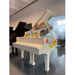 Рояль Kawai KG-5 белый, в стиле Disney Mickey Mouse