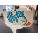 Рояль Kawai KG-5 белый, в стиле Disney Mickey Mouse