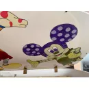 Рояль Kawai KG-5 белый, в стиле Disney Mickey Mouse
