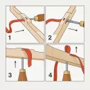 Инструмент для гарнировки клавиш (захват + толкатель)
