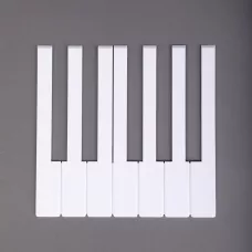 Накладки Yamaha без фронта, белые, глянцевые, 51 мм, проложены калькой, обернуты картоном