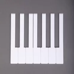 Накладки Yamaha без фронта, белые, глянцевые, 51 мм, проложены калькой, обернуты картоном