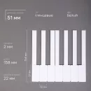 Накладки Yamaha без фронта, белые, глянцевые, 51 мм, проложены калькой, обернуты картоном