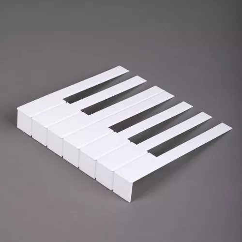 Накладки на клавиши 51 мм, глянцевые, оттенок слоновая кость, комплект 52 шт, premium пластик