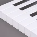 Накладки на клавиши 51 мм, глянцевые, оттенок слоновая кость, комплект 52 шт, premium пластик