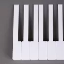 Накладки на клавиши 51 мм, глянцевые, оттенок слоновая кость, комплект 52 шт, premium пластик