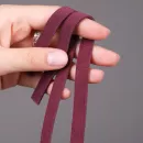 Полосы на фенгеры натуральная кожа бордовые, 21 шт * 20,5 см (4,3 метра)