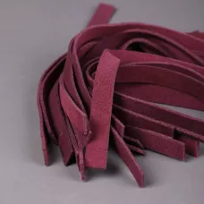 Полосы на фенгеры натуральная кожа бордовые, 21 шт * 20,5 см (4,3 метра)