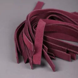 Полосы на фенгеры натуральная кожа бордовые, 21 шт * 20,5 см (4,3 метра)