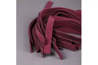 Полосы на фенгеры натуральная кожа бордовые, 21 шт * 20,5 см (4,3 метра)