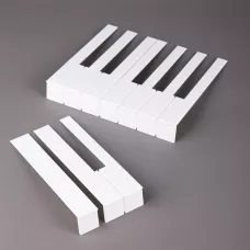 Накладки на клавиши 52 мм, матовые, оттенок слоновая кость, комплект 52 шт