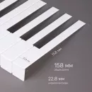 Накладки на клавиши 52 мм, матовые, оттенок слоновая кость, комплект 52 шт