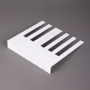 Накладки на клавиши 52 мм, матовые, оттенок слоновая кость, комплект 52 шт