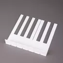 Накладки на клавиши 52 мм, матовые, оттенок слоновая кость, комплект 52 шт