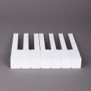 Накладки на клавиши 52 мм, матовые, оттенок слоновая кость, комплект 52 шт