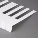 Накладки на клавиши 52 мм, глянцевые, белоснежные, комплект 52 шт