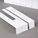 Накладки на клавиши 52 мм, глянцевые, белоснежные, комплект 52 шт