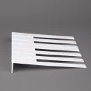 Накладки на клавиши 52 мм, глянцевые, белоснежные, комплект 52 шт