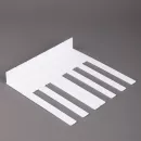 Накладки на клавиши 52 мм, глянцевые, белоснежные, комплект 52 шт