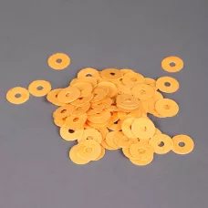 Шайбы регулировочные под балансный штифт 12×4×0,3 мм — оранжевая бумага, набор 100 шт