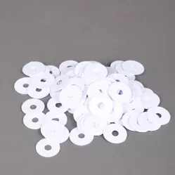 Шайбы регулировочные под балансный штифт 12×4×0,4 мм — белая бумага, набор 100 шт