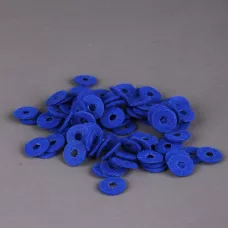 Шайбы балансировочные (флейка) для клавиш фортепиано 12×4×1 мм — набор 90 шт, синий фетр