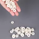 Шайбы балансировочные (флейки) для клавиш фортепиано, 12 х 4 х 2 мм, набор 90  шт, белый фетр