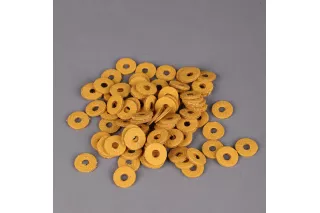 Шайбы балансировочные (флейка) для клавиш фортепиано, 12 х 4 х 1,5 мм, набор 90 шт, прессованная кожа