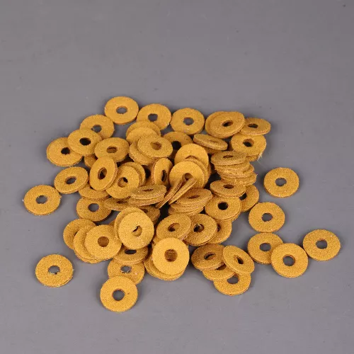 Шайбы балансировочные (флейка) для клавиш фортепиано, 12 х 4 х 1,5 мм, набор 90 шт, прессованная кожа