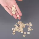 Шайбы регулировочные для балансного штифта 12×4×0,2 мм — бежевая бумага, набор 100 шт