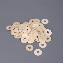 Шайбы регулировочные для балансного штифта 12×4×0,2 мм — бежевая бумага, набор 100 шт