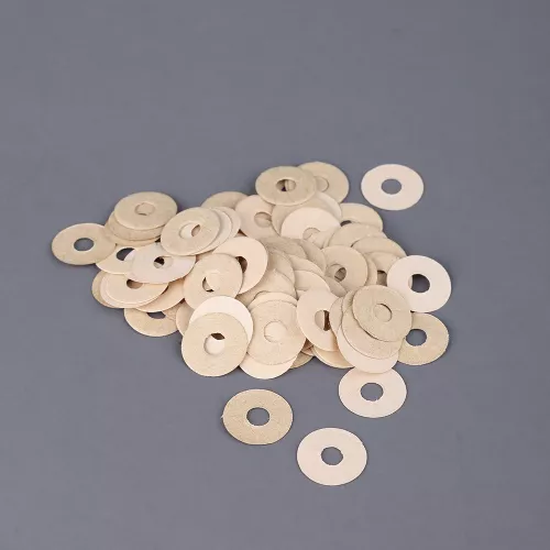 Шайбы регулировочные для балансного штифта 12×4×0,2 мм — бежевая бумага, набор 100 шт