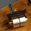 Колёсико для рояля сдвоенное Ø 50 мм — шток Ø 20 мм, 1 шт