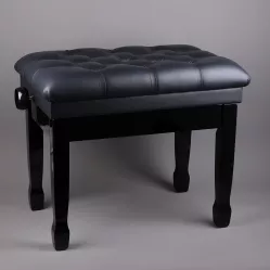 Банкетка для фортепиано регулируемая черная