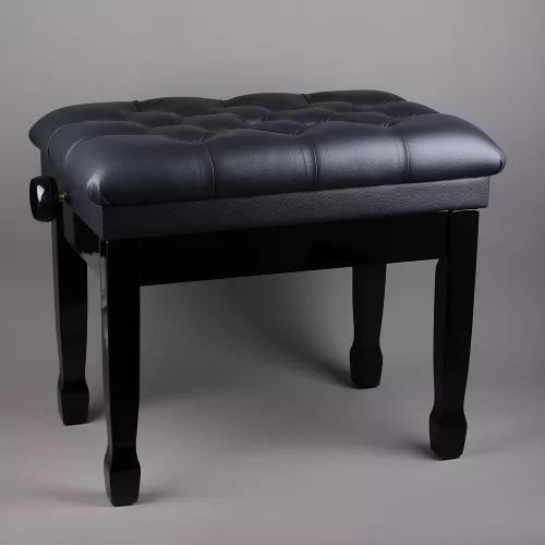 Банкетка для фортепиано регулируемая черная