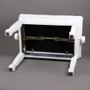 Банкетка для фортепиано регулируемая белая