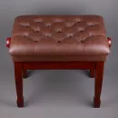 Банкетка для фортепиано регулируемая коричневая