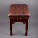 Банкетка для фортепиано регулируемая коричневая