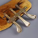 Педали для рояля, комплект 3 шт, цвет золотой, с соединительной планкой