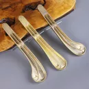 Педали для рояля, комплект 3 шт, золотой цвет, раздельные, со штифтами