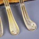 Педали для рояля, комплект 3 шт, золотой цвет, раздельные, со штифтами