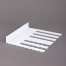 Накладки на клавиши фортепиано, 51 мм, ширина 22,5 мм, без оттенка (белоснежные), комплект 52 шт