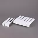 Накладки на клавиши фортепиано, 51 мм, ширина 22,5 мм, без оттенка (белоснежные), комплект 52 шт