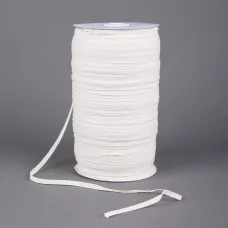 Тесьма для бентиков 5 мм, хлопковая, бежевая, на отрез, цена за 1 м