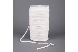 Тесьма для бентиков 5 мм, хлопковая, бежевая, на отрез, цена за 1 м